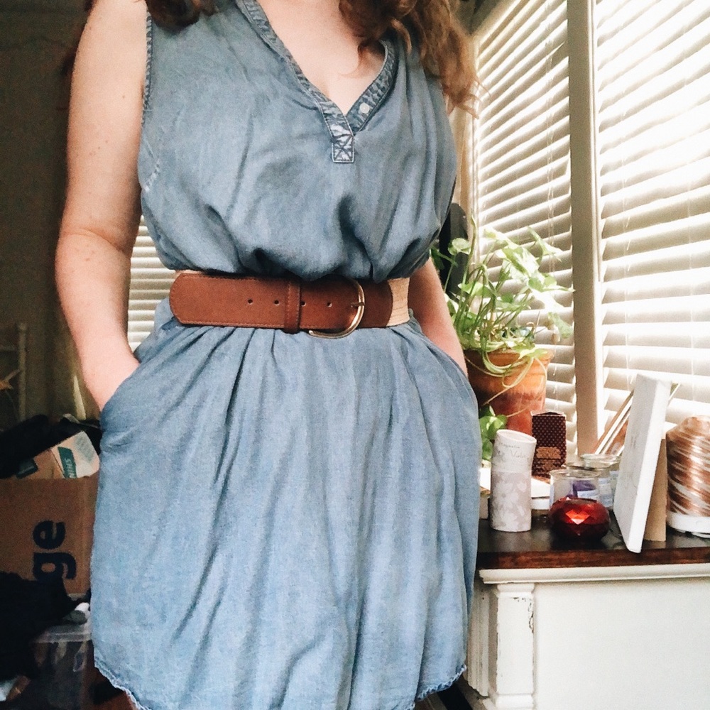 denim dress